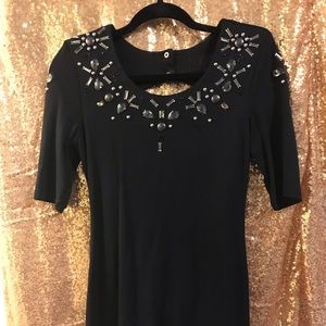Size US 6 black mini dress by H&M